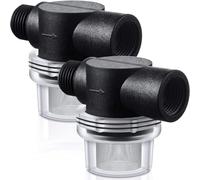 Buhdjfnke Water Pump Strainer Filter, RV Replacement 1/2 Twist-on Pipe Strainer with 50 Mesh Stainless Steel Filter Screen (2 Pcs)
