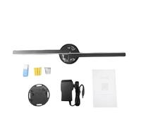 Buhdjfnke WIFI 3D Holographic Projector APP Control 224LED Holographic Player for Image Video Store Advertising Display UK Plug