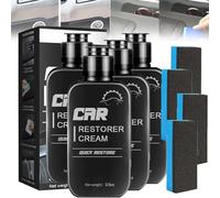 Buhocolor Restaurador Plástico - Auto Plastic Restorer Black,Plastic Cleaner For Cars,Restaurador De Plásticos Para Auto,Plastic Scratch Remover And Polish,Crystal Coating For Car (4pcs,100ml)