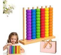 Buhtario Giant Colour Stack Game-Competitive Board Game Of Speed And Mental Agility Featuring Rings And Patterns For 2 Players,Ideal For Family Game Nights (1pc)