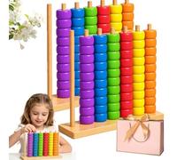 Buhtario Giant Colour Stack Game-Competitive Board Game Of Speed And Mental Agility Featuring Rings And Patterns For 2 Players,Ideal For Family Game Nights (2pc)