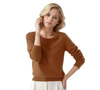 BUhuiBabubu Jumpers for Women UK - Womens Long Sleeve Jumper Lightweight Crew Neck Sweater Tops Casual Soft Cozy Knit Pullover for Ladies Size 10 12 14 16 18 20,Ginger,L,u491k