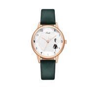 BUhuiBabubu Ladies Watches Clearance, Watches for Women Easy Reader Everyday Female Watch PU Leather Analog Quartz Wrist Watch Mum Gifts,Green,u04k