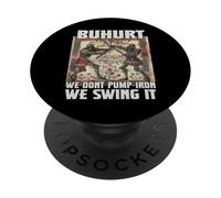 Buhurt elite medieval warriors in full contact Buhurt PopSockets Adhesive PopGrip