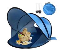Buhygn Beach Tent Sun Shelter,130x130x100cm Instant Setup Foldable | Beach Shade Canopy | for 2-3 People Hiking Fishing Adventure Garden Lawn Park Backyard