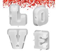 Buhygn Candle Holders Mold for Candlesticks - Love Letter Casting Epoxy Mould | Silicone Molds for Candlestick | for Handcraft Decoration Home Concrete Arts Crafts Holiday Valentine's Day