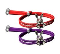 Buhygn Cute Bunny Bracelet, Adjustable And Dynamic Design, 18cm, Cute Bunny Wristband, Creative RäBbit Bead Lücky Charm Bracelet, Comfortable Stretch Fit, For Kids Teens Girls Ladies Adults