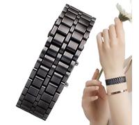 Buhygn Led Watches for Men, Digital Wrist Led Display Bracelet, Waterproof Unto Active Lifestyles, Sturdy Material, Waterproof Function, 24mm, for Men and Women Use