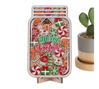 Buhygn Reward System for Kids | Christmas Gingerbread Man Home Decor - Wood Class Responsibility Training Tool - for Student Boy Girl Toddler Homeschool Bedtime Preschool Desk Living Room Bedroom