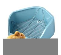 Buhygn Small Pet Corner Toilet | Small Animal Toilet Corner for Cage - Removable Wire Pentagon Shape Indoor Pet Potty Trainer for Chinchilla, Duck