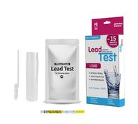 Buhygn Water Lead Test Kit, Drinking Water Test Kit High Sensitivity Lead Strip, Home Testing for in City or Well, Detection to 15PPB
