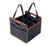 Buhygn Wine Tote, Lightweight and Reusable Design, 30.5x25.5x29cm, Wine Bottle Carrier, Bottle Storage Bag, Easy-Carry Handles, for Camping Parties Home Bar Travel Housewarming Alcohol Bottles Use