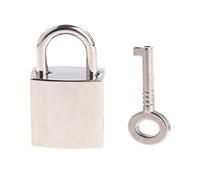 BUIDI Mini Archaize Padlocks Key Lock With key for Jewelry Box Storage Box Diary Book Lock Silver