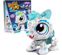 Build-a-Bot: Snow Leopard | Build Your Own Interactive Pet Snow Leopard | Easy Click 'n' Create System | 20+ Piece STEM Robot Kit for Kids | For Ages 4+