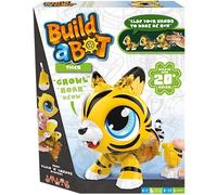 Build-a-Bot: Tiger | Build Your Own Interactive Pet Tiger | Easy Click 'n' Create System | 20+ Piece STEM Robot Kit for Kids | For Ages 4+, Yellow