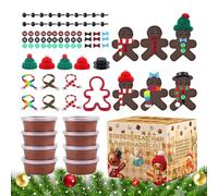 Build a Gingerbread Construction Kit, Christmas Gingerbread Crafts - Gingerbread Man Tree Decoration, Build Your Gingerbread Craft, Gingerbread Ornament for Outdoor Christmas Decoration