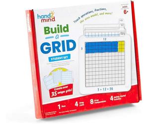 Build a Grid Student Set Mathematics Teaching Kids Learning Maths by Hand2Mind