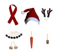 Build A Snowman Decorating Kit, Christmas Snowman Decorating Making Kit, Outdoor Fun Kids for Christmas Winter Holiday Party Decoration, Xmas Holiday New Year Decoration Gift and Winter Party