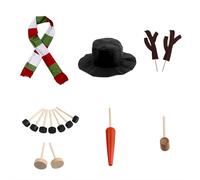 Build A Snowman Decorating Kit, Christmas Snowman Decorating Making Kit, Outdoor Fun Kids for Christmas Winter Holiday Party Decoration, Xmas Holiday New Year Decoration Gift and Winter Party