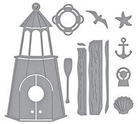 Build a Summer Birdhouse Etched Dies from Birdhouses Through The Seasons by Vicky Papaioannou