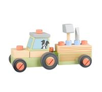 Build a Tractor Wooden Toy - Kids Tractor, Building Farm Toy Car - Tractor Toy With Tools For 36+ Months, 3 and 4 Years Old Boys and Girls, Early Development & Activity Toys by Orange Tree Toys
