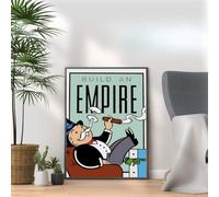 Build An Empire - Mono poly themed Motivational Inspirational Quote Art Wall Art Print Picture Home Decor A3, A4 Size frame options (A4 Print Only)