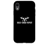 Build Crash Repeat Drone Flying RC Quadcopter Pilot Drone Case for iPhone XR