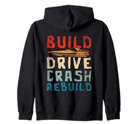 Build Drive Crash RC Boats RC Boat Remote Control Boat Zip Hoodie