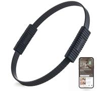 Build & Fitness Pilates Ring - 13.5 inch Magic Circle for Toning Thighs, Core, and Arms - Lightweight, Durable Silicone & Fiberglass Construction for Modern Home, Studio & Travel Workouts, Black