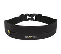 Build & Fitness Running Belt - Adjustable Waist Pack, Secure Key Clip - Light, Slim, Comfortable - Fits All Phones, Keys, Cards, Airpods, GUs - for Men & Women - Run, Jog, Gym Workout, Cycle, Hiking