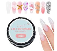 Build Gel for Nails,8ml Self-Leveling Glue - Gel Builder | for Manicure Extension Sculpting Beginners Women Beauty & Personal Care Acrylic Home Professional Salon