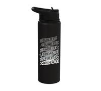 Build It Tune It Race It Break It Fix It Repeat Car Lover Stainless Steel Insulated Water Bottle