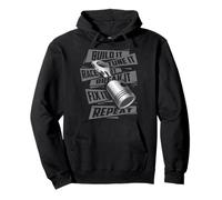 Build It Tune It Race It Break It - Race Car Enthusiast Pullover Hoodie