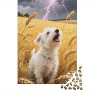 Build Memories with West Highland White Terrier - 1000 Pieces of Wooden Puzzle Fun for Adults - Stimulating Brain Activity