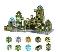 Build My World Magnetic Building Blocks Set with Building Blocks, Pixel Magnetic Blocks for STEM Stackable Magnets, Sensory Toys for Toddlers and Children, Pack of 130