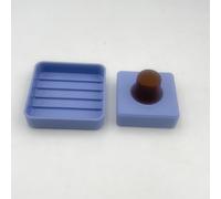 Build Plate - Microfiber Cleaner Holder, 3d Printer Cleaning Tool, Sturdy Compact Organized, Easy Use Quick Store, Printing Accessory, Workplace School Printing Shop Supplies 2.91x2.91x1.77inches