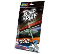 Build & Play AH-64 Apache 1:100 Plastic Model Kit REVELL