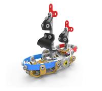 Build & Play Kids Pirate Ship Construction Set Toy