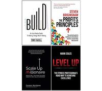 Build, The Profits Principles, Scale Up Millionaire, Level Up 4 Books Collection Set