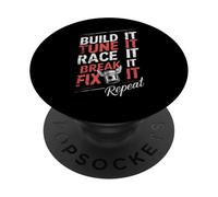 Build Tune Race Break Fix It Repeat Screwdriver Motorsport PopSockets Adhesive PopGrip