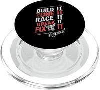 Build Tune Race Break Fix It Repeat Screwdriver Motorsport PopSockets PopGrip for MagSafe