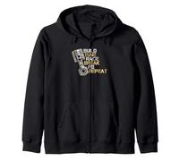 Build Tune Race Break Fix Repeat Funny Car Guy Mechanic Zip Hoodie