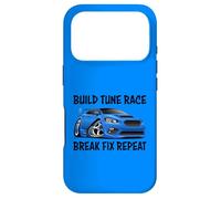 Build Tune Race Break Fix Repeat Import Car Cartoon Humor Case for iPhone 17 Pro