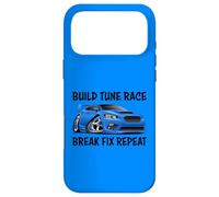 Build Tune Race Break Fix Repeat Import Car Cartoon Humor Case for iPhone 17 Pro Max