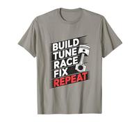 Build Tune Race Fix Repeat Car Tuning Racing T-Shirt