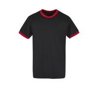 Build Your Brand Basic Ringer Tee BB022 - Short Sleeves and Crew Neck