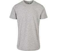 Build Your Brand Basic Round Neck T-Shirt Top Shirt Basic Blank Cotton