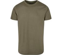 Build Your Brand Basic Round Neck T-Shirt Top Shirt Basic Blank Cotton