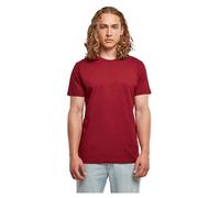 Build Your Brand Men's Basic Round Neck T-Shirt, Classic Cut, Cherry, XS