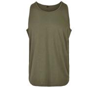 Build Your Brand Men's Basic Tank T-Shirt, Olive, L